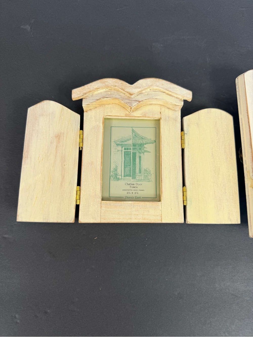 Dennis East Wardrobe Closet Style Wood Photo Frame Picture Frame W/ Doors Set 2 - Picture 4 of 15